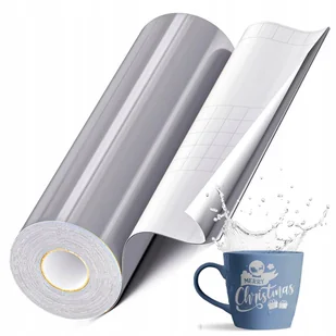 Folia winylowa samoprzylepna wodoodporna w rolce szara 30,5cm 1,52m - Meble modułowe i akcesoria - miniaturka - grafika 1