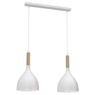 Lampy sufitowe - Skandynawska lampa wisząca, dwa klosze LX 3732 z serii NOAK WOOD - miniaturka - grafika 1