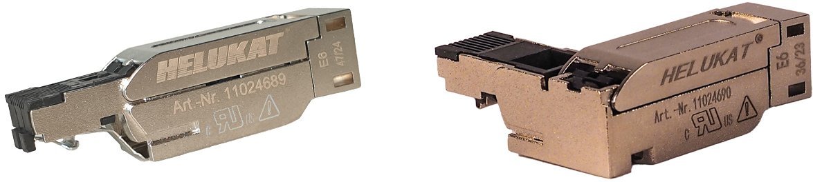 Wtyczka RJ45 kat 5 Helukat Profinet kątowa 11024690