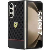 Etui i futerały do telefonów - Etui Ferrari Perforated Line na Samsung Galaxy Z Fold 5 - czarne - miniaturka - grafika 1
