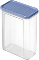 Pojemniki kuchenne - Pojemnik na żywność płatki plastikowy Rotho Domino 1500 ml Niebieski - miniaturka - grafika 1