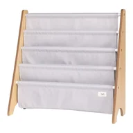 Łamigłówki - 3 Sprouts Stojak na Książki Recycled Solid Light Gray - miniaturka - grafika 1