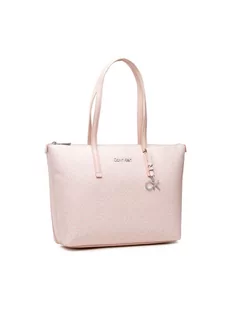 Calvin Klein Torebka Ck Must Shopper Md Mono K60K609355 Różowy - Torebki damskie - miniaturka - grafika 1