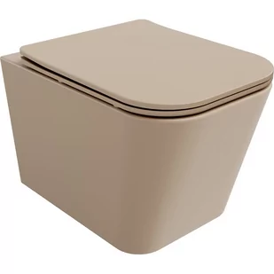 Mexen Teo Miska Wc Rimless Z Deską Wolnoopadającą Slim, Duroplast, Cappuccino Mat - 30854064 - Miski WC - miniaturka - grafika 1