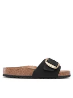 Klapki i japonki damskie - Birkenstock Klapki Madrid Big Buckle 1023373 Czarny - miniaturka - grafika 1