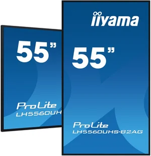 iiyama LH5560UHS-B2AG signage display Cyfrowa tablica A 139,7 cm (55") LED Wi-Fi 500 cd/m² 4K Ultra HD - Monitory reklamowe i wyświetlacze - miniaturka - grafika 1