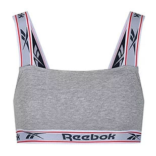Reebok Damska bluza Crop Top Krystal szary Marl T-shirt, Szary melanżowy, M - Bluzy damskie - miniaturka - grafika 1