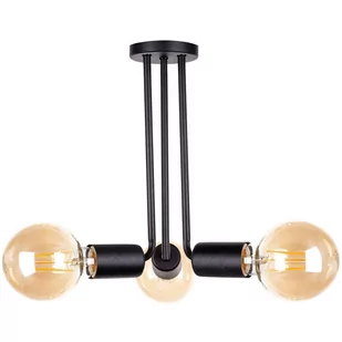 KET LAMPA sufitowa metalowa OPRAWA loftowa sticks czarna KET1176 - Lampy sufitowe - miniaturka - grafika 1