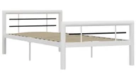 Łóżka - Białe metalowe łóżko jednoosobowe 90x200 cm - Sintra - miniaturka - grafika 1
