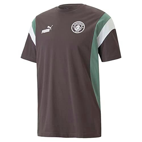 Manchester City 769484 FTBL Archive koszulka męska płaska ciemnoszara/głęboki las L