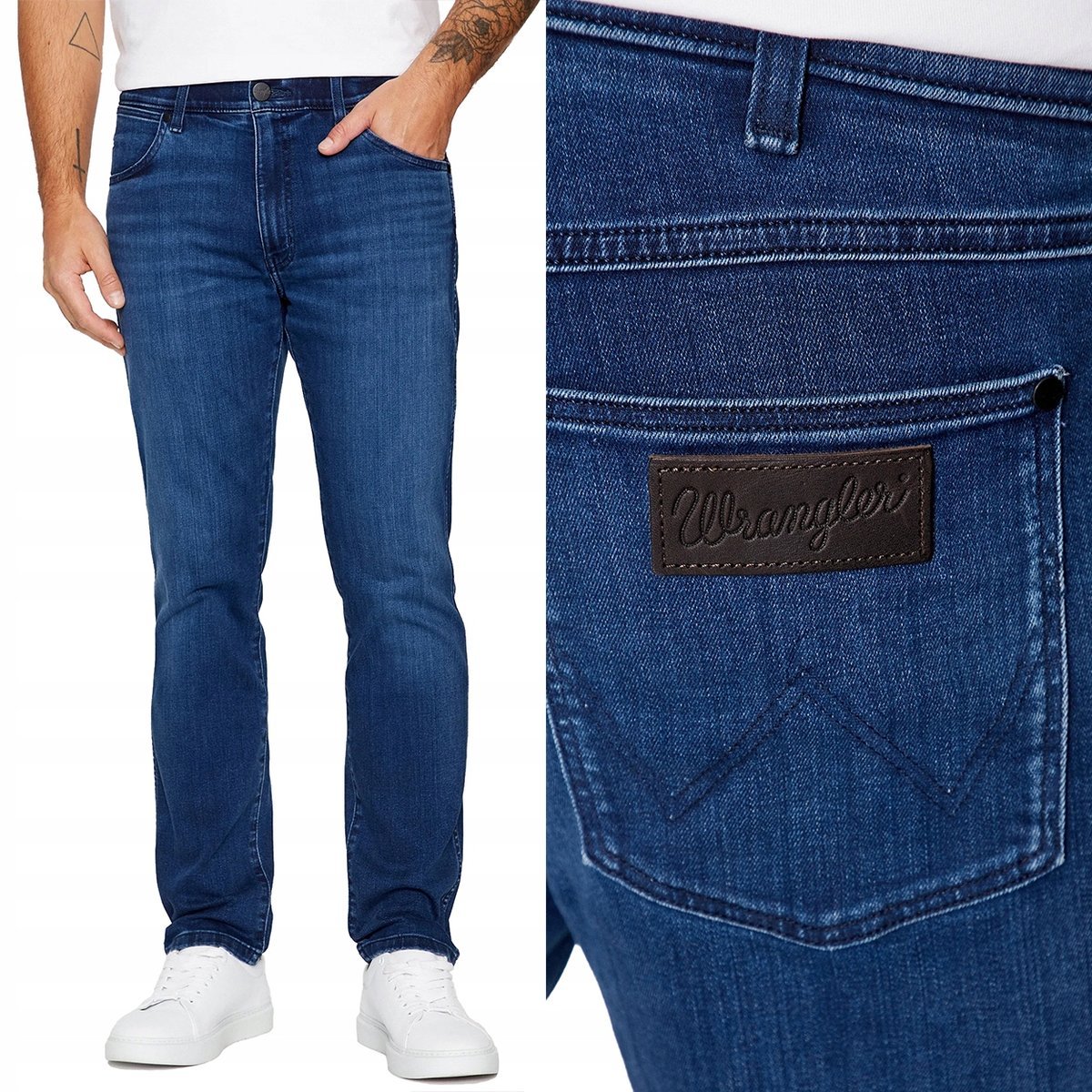 Wrangler LARSTON Apollo FREE TO STRETCH WYGODNE SPODNIE JEANSOWE W38 L30