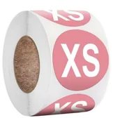 Pasmanteria - Naklejki Do Oznaczania Rozmiaru Odzieży Xs 20 Szt. - miniaturka - grafika 1