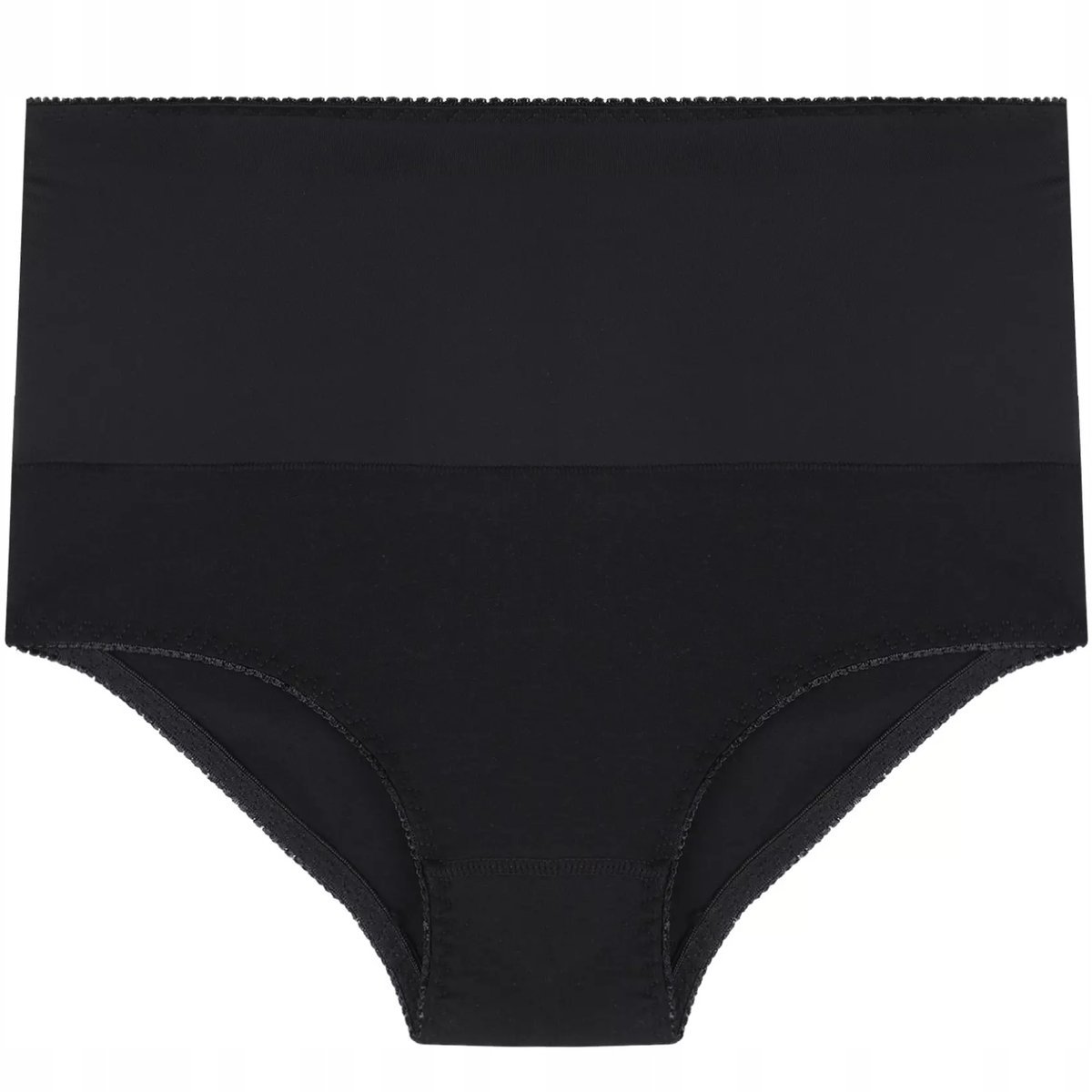 Figi Damskie Majtki Maxi Wysokie Bikini Ściągające Wyszczuplające Moraj Xxl Black