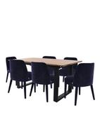 Stoły - Zestaw: Stół rozkładany Grand + 6 krzeseł do jadalni Chelsea - miniaturka - grafika 1