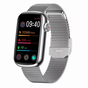 Garett Wave RT Srebrny-stalowy - Smartwatch - miniaturka - grafika 1