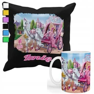 Gadżety dla niej i dla niego - ZESTAW KUBEK + POSZEWKA Z NADRUKIEM-DLA FANA LALKA KSIĘŻNICZK PREZENT+IMIĘ - miniaturka - grafika 1