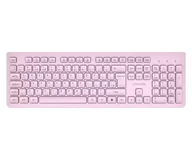 Klawiatury - CANYON HKB-W01 UK/US AAA Bezprzewodowa różowa CNS-HKBW01P - miniaturka - grafika 1