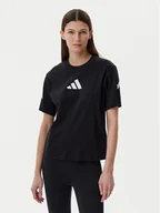 Koszulki i topy damskie - adidas T-Shirt Z.N.E. JJ4778 Czarny Regular Fit - miniaturka - grafika 1