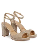 Kozaki damskie - Aldo Sandały Alluring 13918860 Złoty - miniaturka - grafika 1