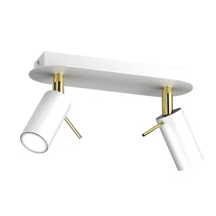Milagro Lampa sufitowa PRESTON GOLD/WHITE 2x mini GU10 MLP7631 - Lampy ścienne - miniaturka - grafika 1