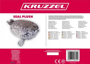 Maskotka - foka 60 cm Kruzzel 24644 - Maskotki i pluszaki - miniaturka - grafika 1