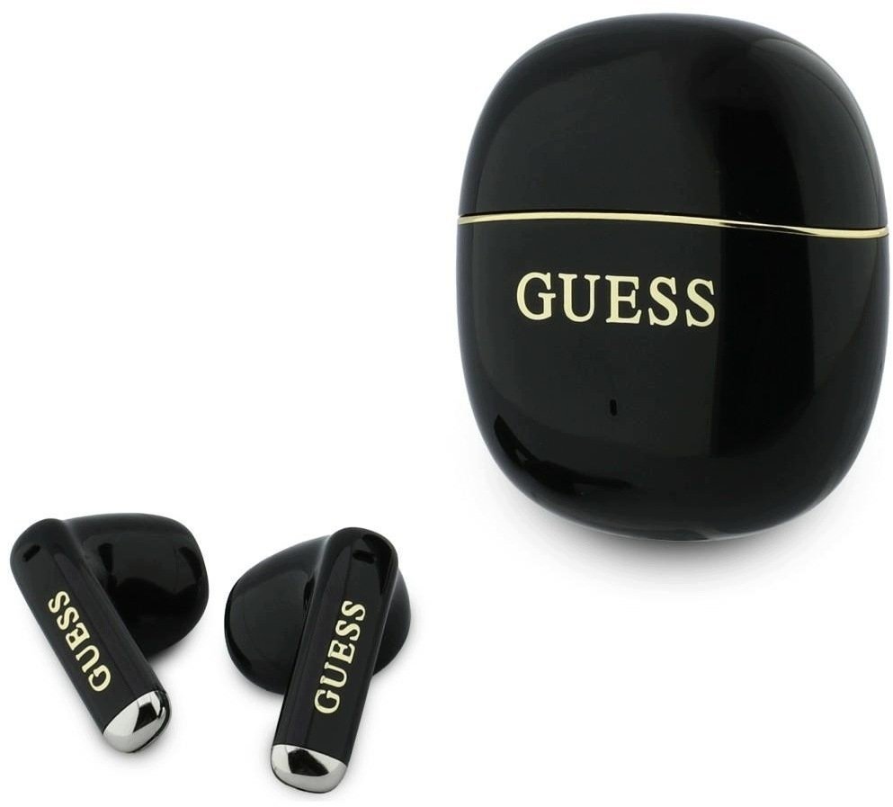 Guess TWS Glossy Gold Line Classic czarny