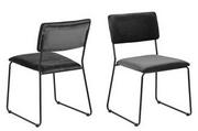 Krzesła - DKWADRAT Krzesło Cornelia VIC Dark grey - miniaturka - grafika 1