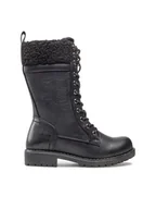 Buty dla dziewczynek - Nelli Blu Kozaki CS16019-15A Czarny - miniaturka - grafika 1