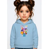 Bluzy dla dziewczynek - BLUZA DZIECIĘCA K-POPOWE ŁOWCZYNIE DEMONÓW HUNTRIX 146-152 Z KAPTUREM - miniaturka - grafika 1