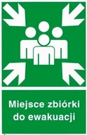 Akcesoria BHP - Tablica Miejsce zbiórki do ewakuacji 30 x 44,5cm PCV 1mm - miniaturka - grafika 1