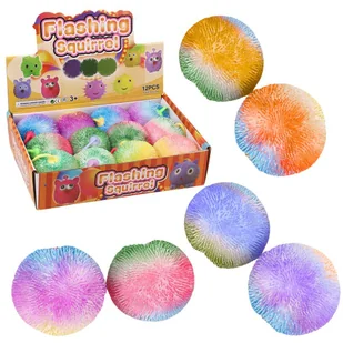 Piłeczka Do Ugniatania Ściskania Antystresowa Gniotek Kolorowa 9cm LEAN TOYS - Zabawki kreatywne - miniaturka - grafika 1