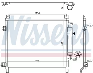 NISSENS Skraplacz klimatyzacja 940788 - Akcesoria do klimatyzacji i ogrzewania - miniaturka - grafika 1