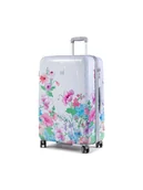 Walizki - ELLE Duża Materiałowa Walizka Flower Print EL38HA.71.01 Szary - miniaturka - grafika 1
