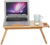 Inne akcesoria audio-wideo - Stolik Bambusowy Pod Laptopa Taca Do Łóżka Biurko O173 - miniaturka - grafika 1