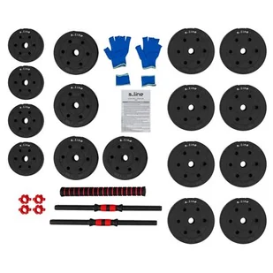 Zestaw hantli S-LINE SA016 (2 x 20 kg) - Hantle i ciężarki - miniaturka - grafika 1