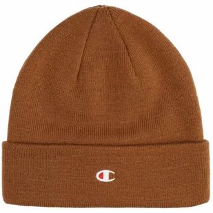 Czapka Champion Beanie Cap brązowa 806065 MS034 - Czapki damskie - miniaturka - grafika 1