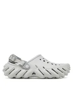 Klapki i japonki męskie - Crocs Klapki Echo Clog 207937 Szary - miniaturka - grafika 1