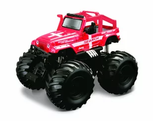 Maisto MI 21144-04 Earth Shockers Jeep Wrangler Rubicon czerwony - Kolekcjonerskie modele pojazdów - miniaturka - grafika 1