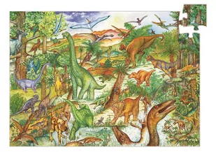 Djeco Puzzle Observation 100 Dinozaury + książeczka - Puzzle - miniaturka - grafika 1