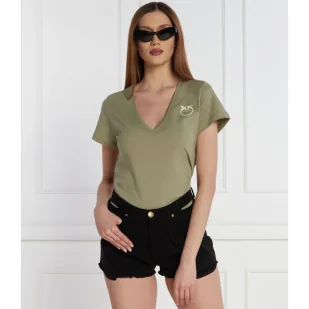 Pinko T-shirt | Regular Fit - Koszulki i topy damskie - miniaturka - grafika 1
