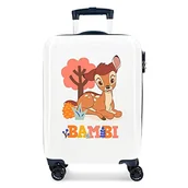 Walizki - Disney Bambi walizka kabinowa wielokolorowa 38 x 55 x 20 cm sztywne ABS kombinowane zamknięcie boczne 34 l 2 kg 4 podwójne koła - miniaturka - grafika 1