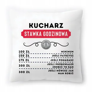 Dla Kucharza Poduszka na Urodziny na Prezent z Nadrukiem ze Zdjęciem - Poduszki dekoracyjne - miniaturka - grafika 1