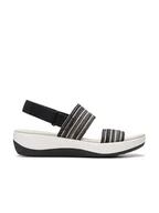 Sandały damskie - Clarks Sandały "Arla Stroll" w kolorze czarnym - miniaturka - grafika 1