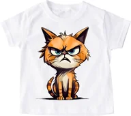 Koszulki dla dziewczynek - Koszulka z kotem kotek20 - miniaturka - grafika 1