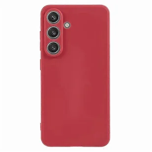 Etui na telefon do Samsung Galaxy S25 + (Plus), precyzyjne wycięcia Straight Edge TPU Odporny na wstrząsy pokrowiec na telefon Czerwony - Etui i futerały do telefonów - miniaturka - grafika 1