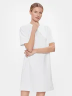 Sukienki - Armani Exchange Sukienka codzienna 3DYA89 YJFHZ 1000 Biały Regular Fit - miniaturka - grafika 1