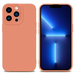 Pokrowiec Etui Do Apple iPhone 13 PRO w FLUID JASNY POMARAŃCZOWY TPU Silikonowe Obudowa Ochronny Case Cover Cadorabo - Etui i futerały do telefonów - miniaturka - grafika 1