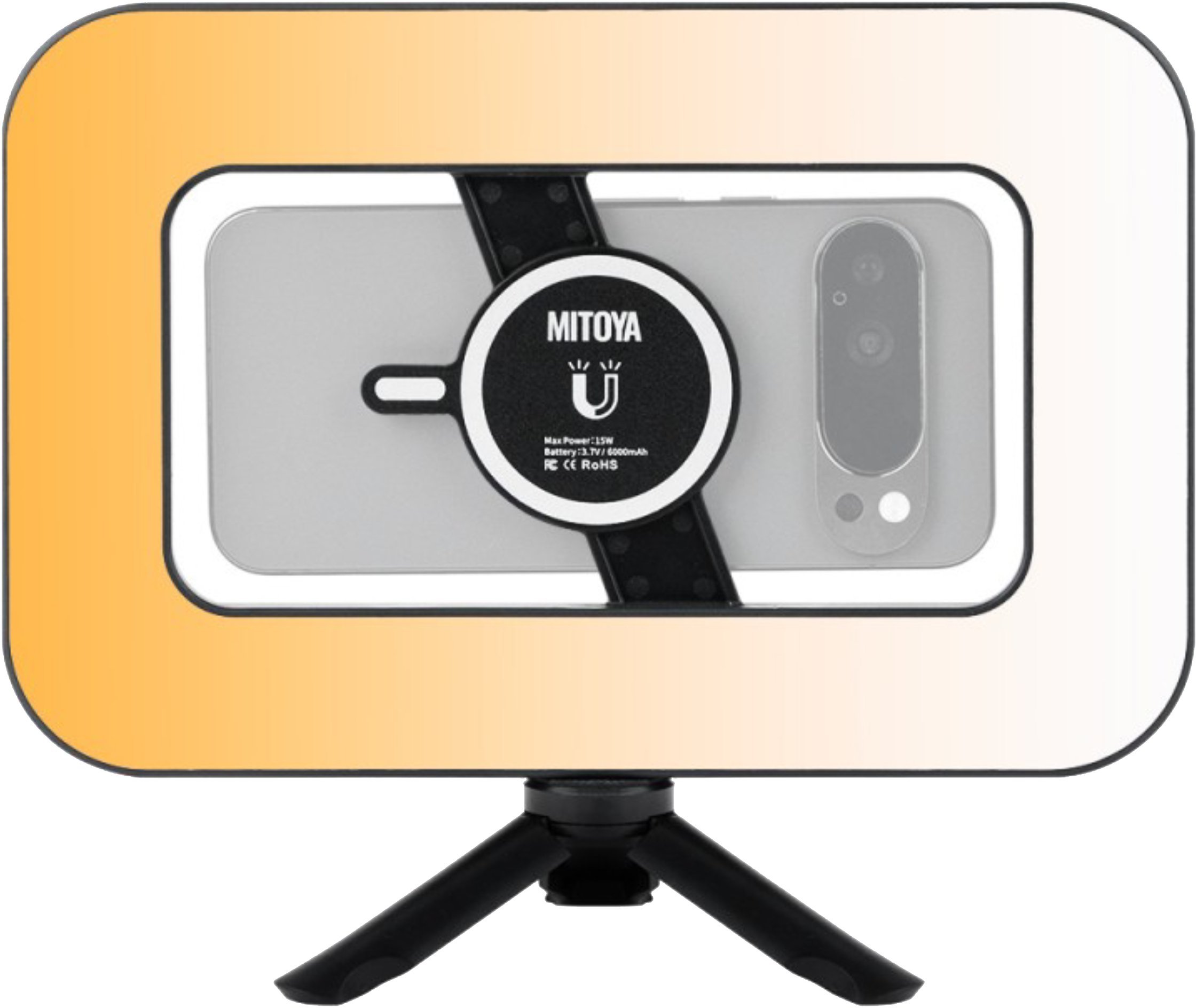 Lampa pierścieniowa ExtraLink Lampa LED z magnetycznym uchwytem do telefonu MITOYA ACARA Bi-color