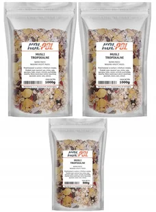 MUSLI TROPIKALNE 2,5kg Naturalne śniadanie zdrowe płatki owoce Kol-Pol - Płatki śniadaniowe i musli - miniaturka - grafika 1