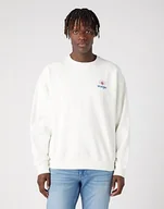Bluzy męskie - Męska bluza nierozpinana Wrangler LOGO CREW M - miniaturka - grafika 1